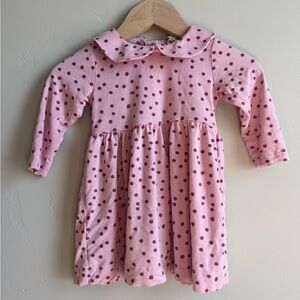 Kate Quinn Baby Girl Pink Polka Dot Dress 3–6M Coquette Cottagecore Scandi
